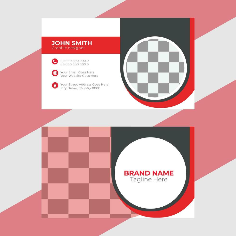vector elegant minimal business card template