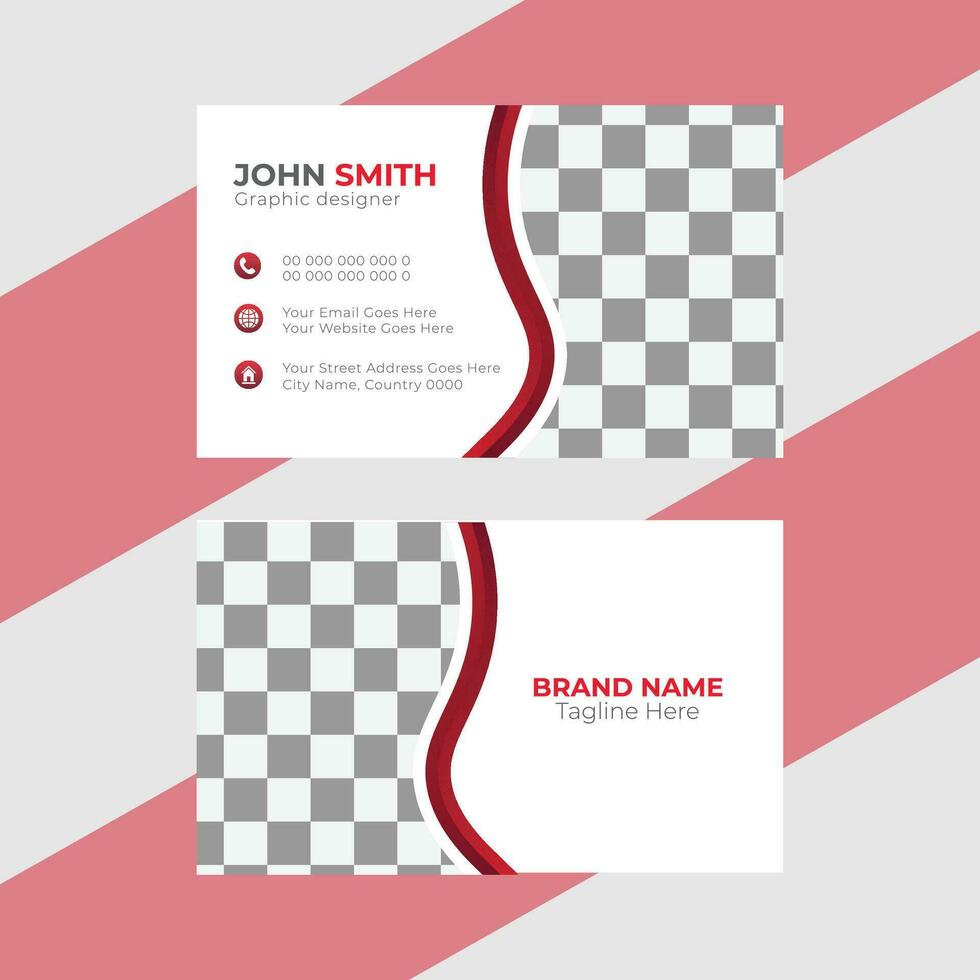 Vector business card design template