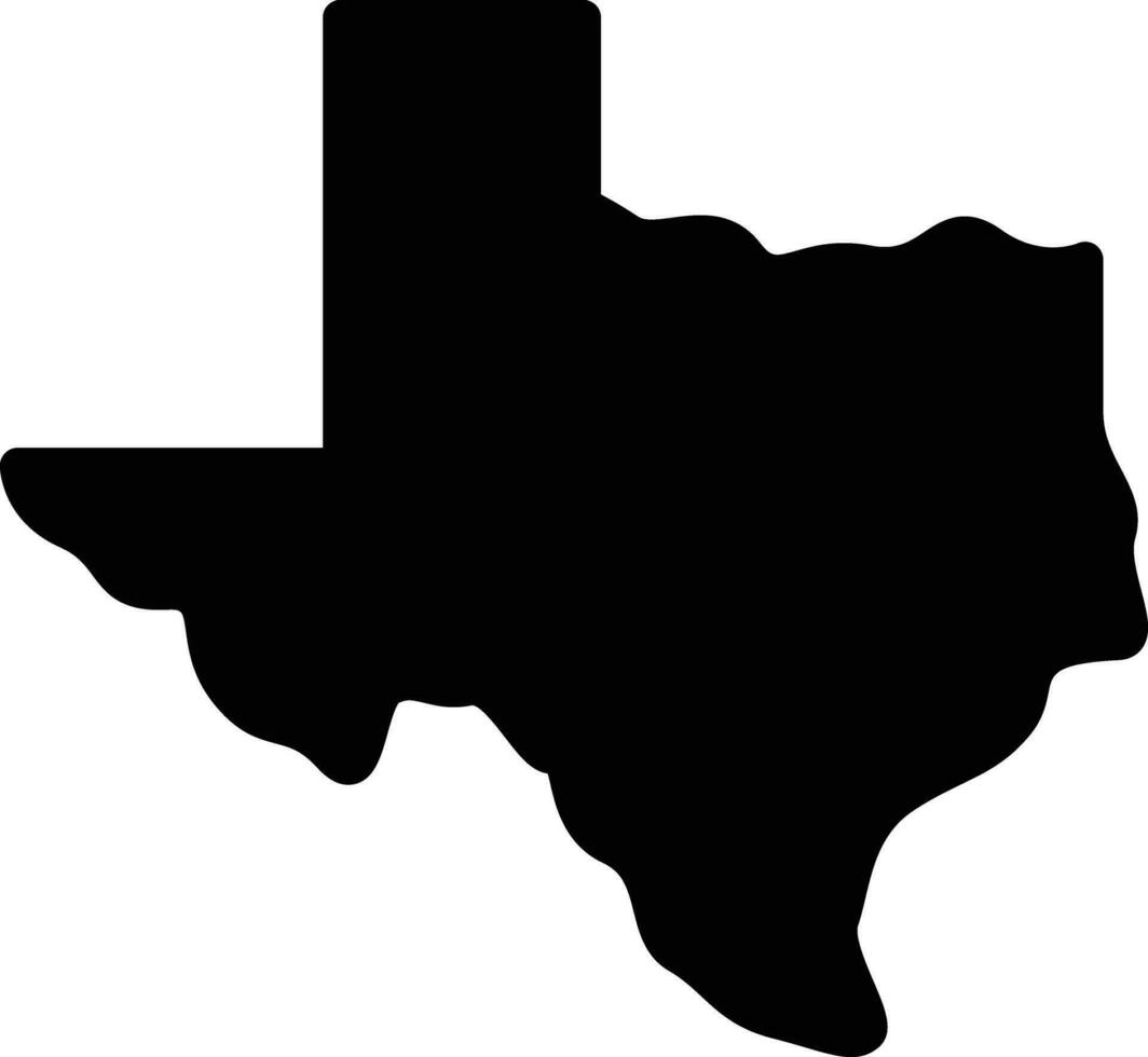 sólido icono para Texas vector