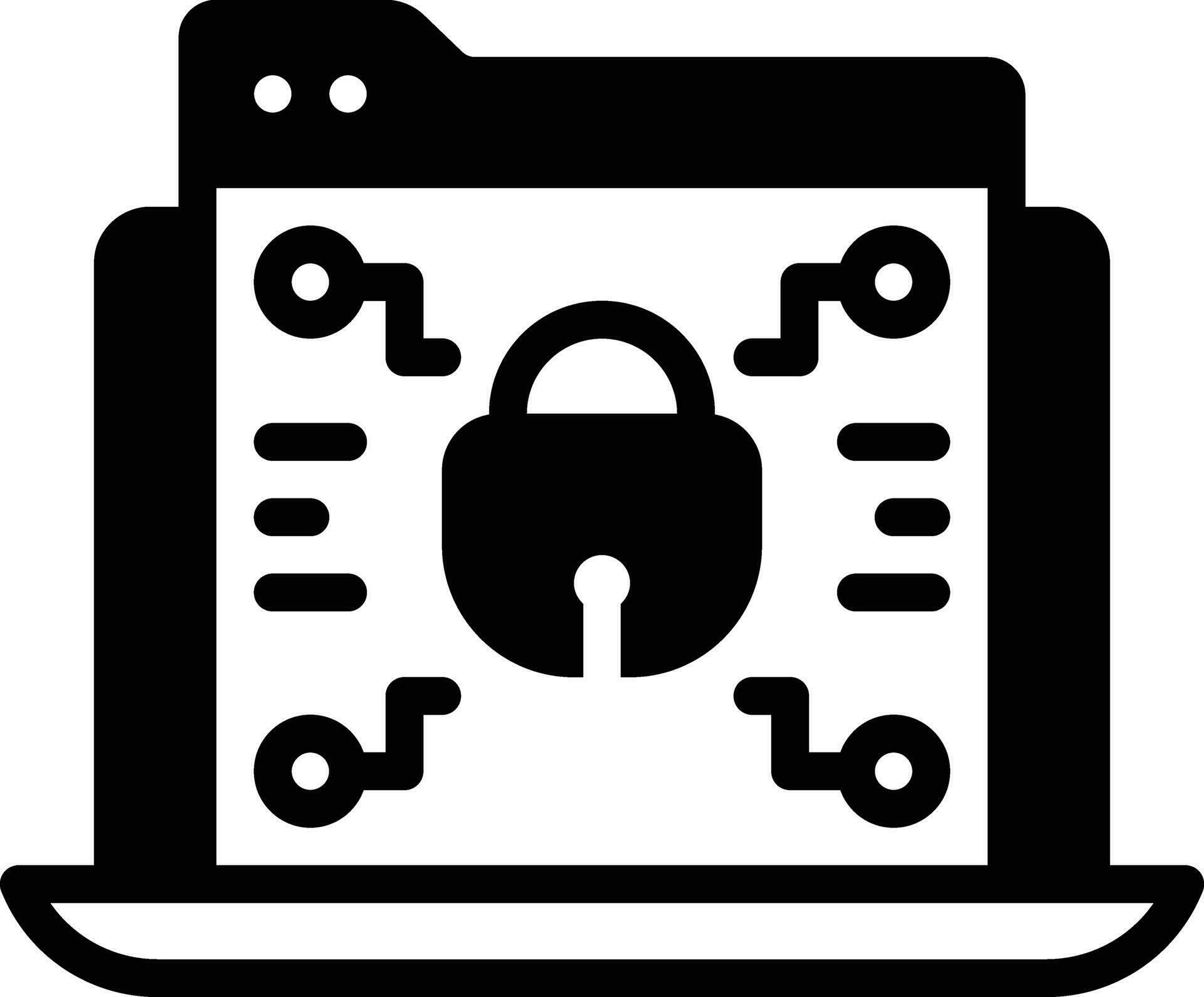 Solid icon for security 35770800 Vector Art at Vecteezy