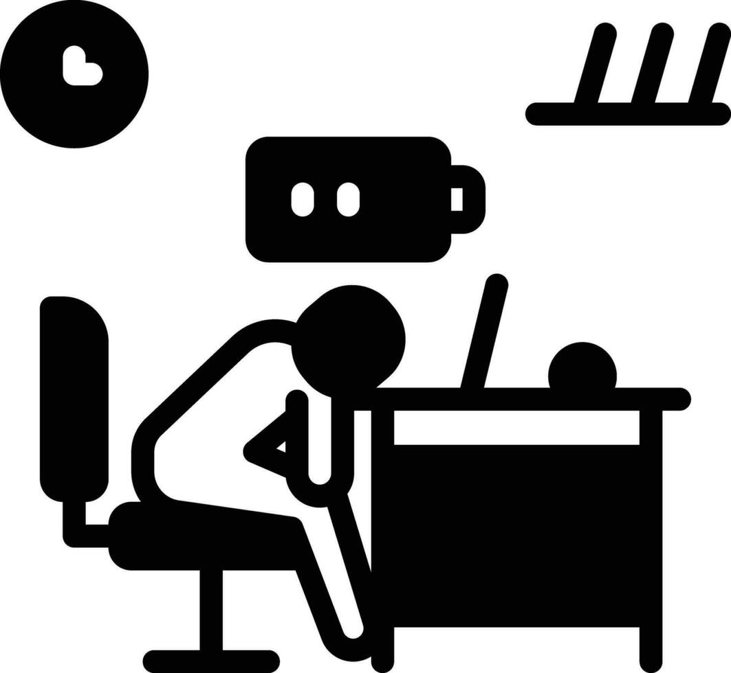 Solid icon for lack vector