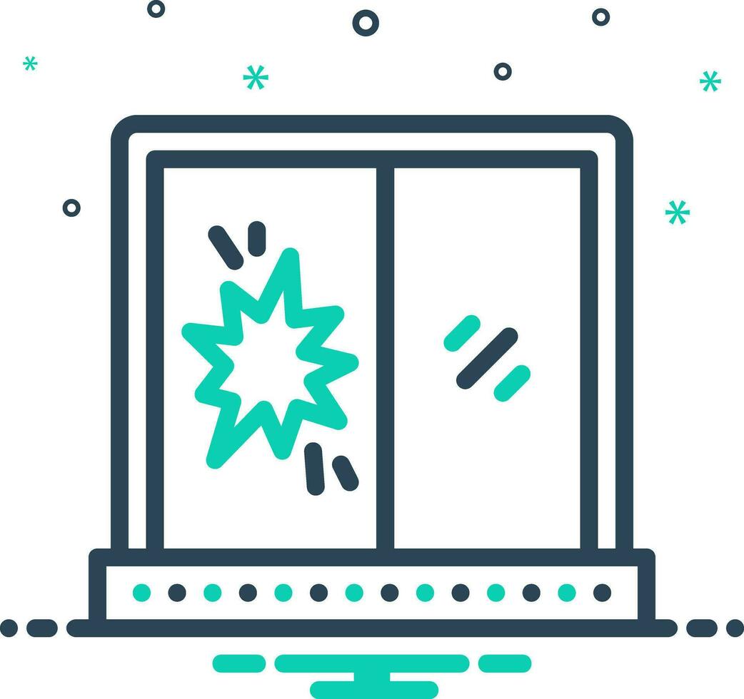 mix icon for broken vector