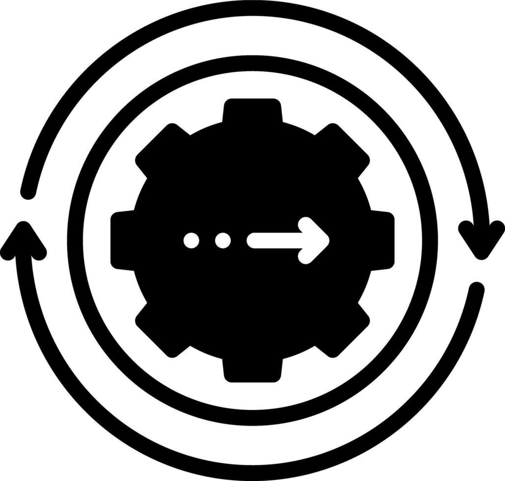 solid icon for continuing vector