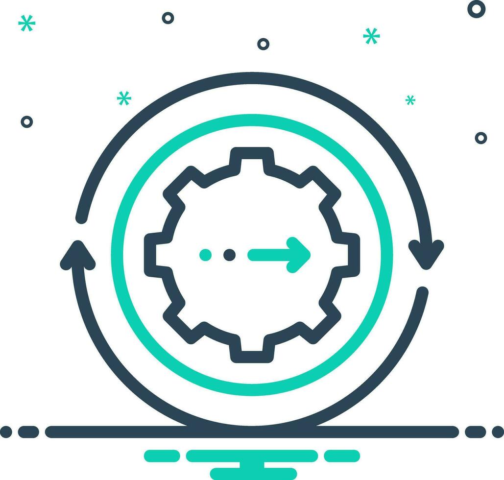 mix icon for continuing vector