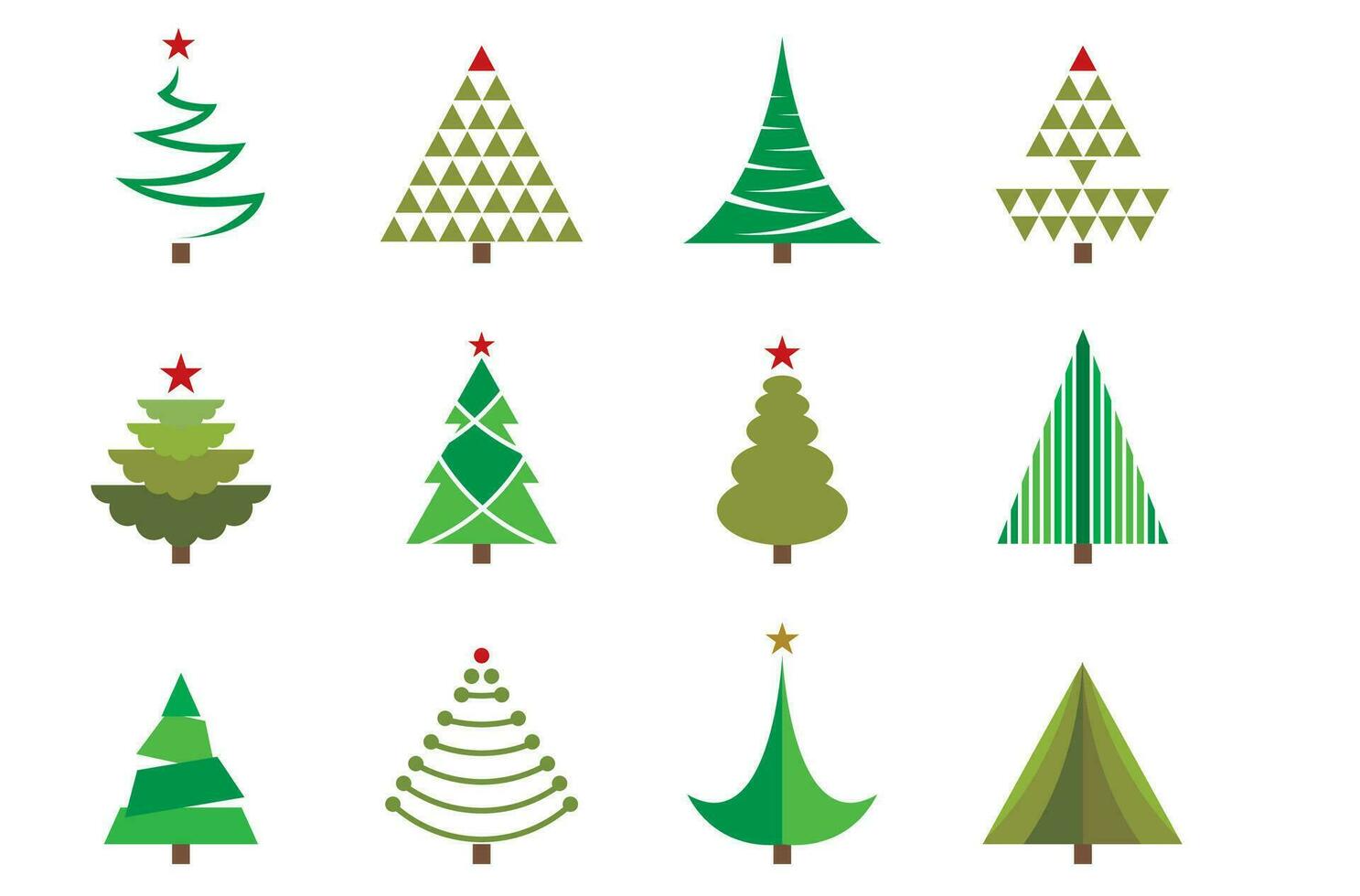 Merry Christmas set vector