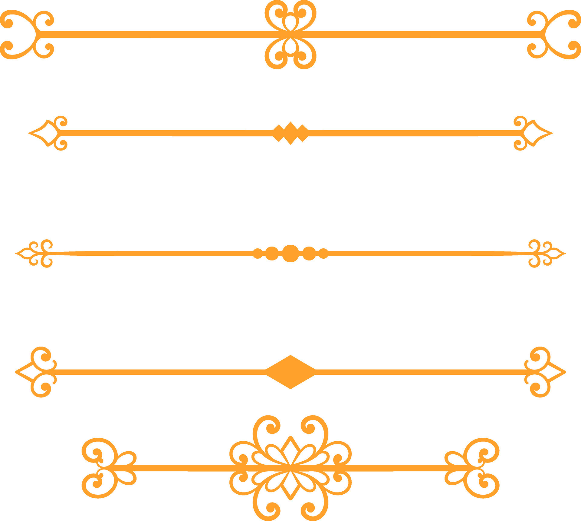 Vector set line border 35770929 Vector Art at Vecteezy