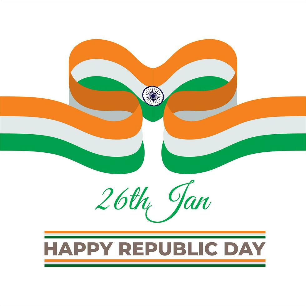 Vector Illustration of Republic Day Celebration of India concept, Mnemonic, Symbol.