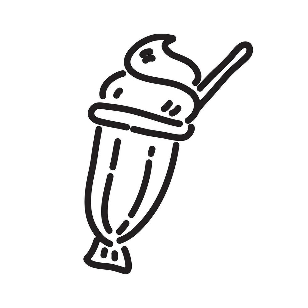 Doodle of Snack Fast Food and Drink Collection vector