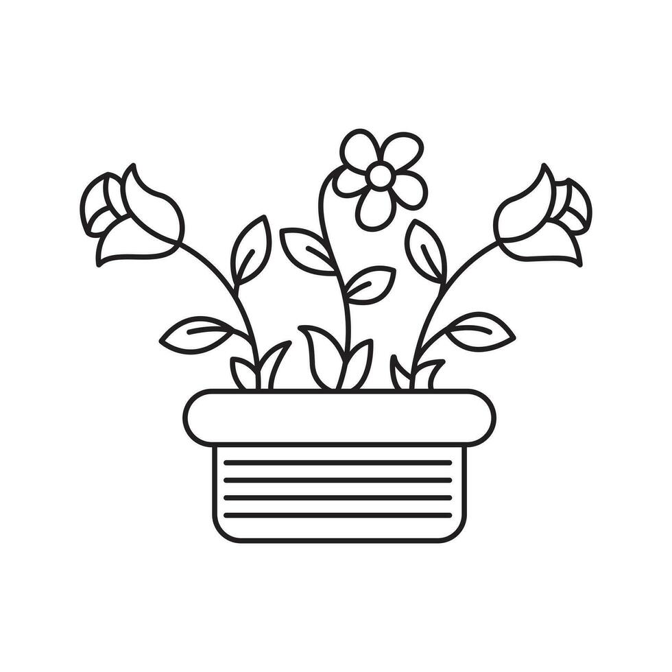 House Plants Vector Flowers Collection