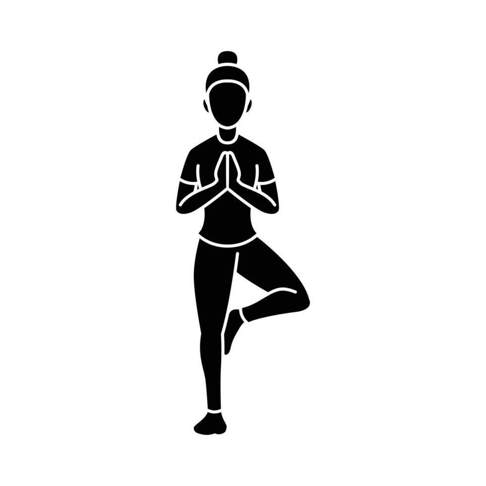 Young Woman Doing Yoga Poses T Shirt Vector File