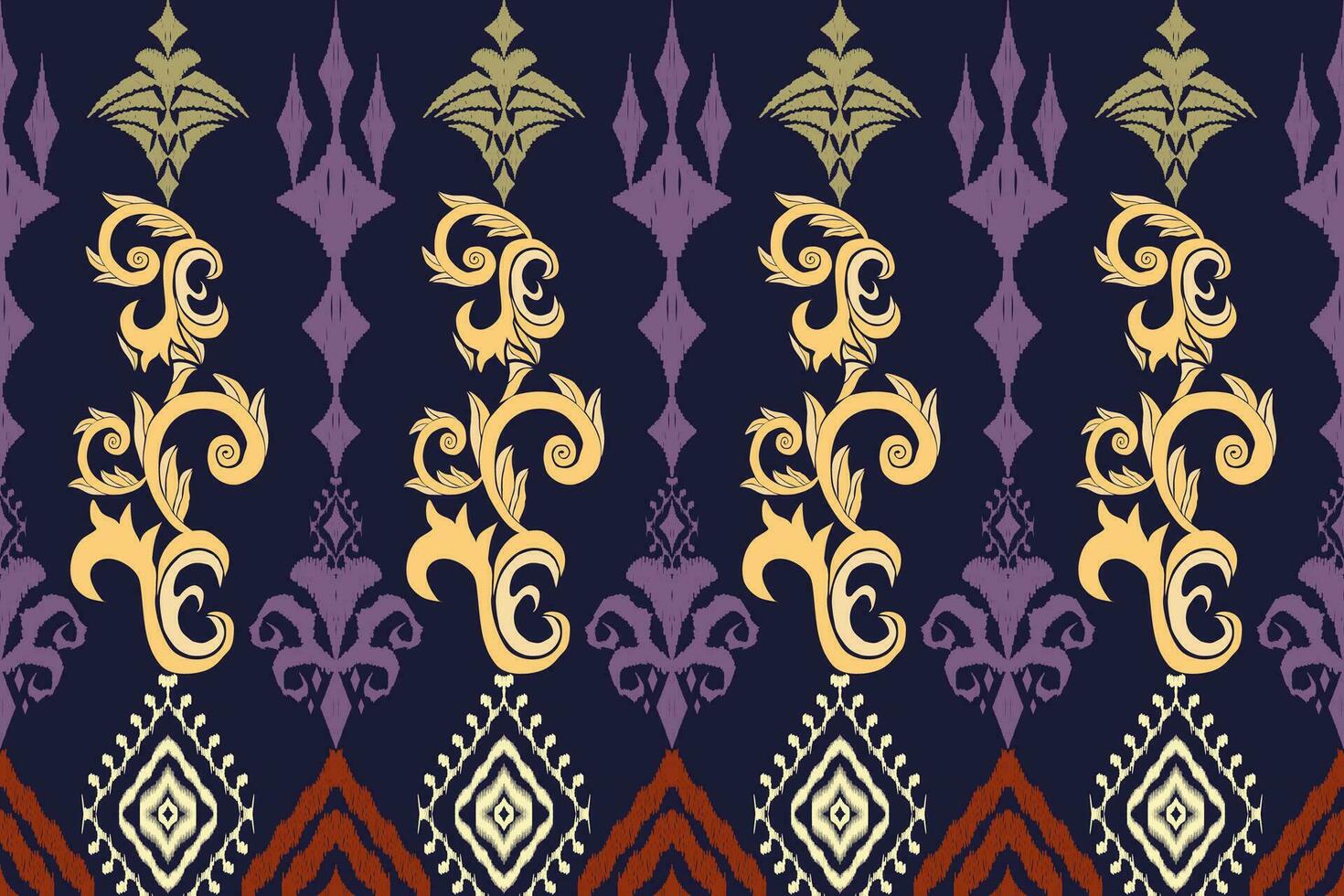 Geometric ethnic oriental traditional art pattern.Figure tribal embroidery style.Design for background,wallpaper,clothing,wrapping,fabric,element,,vector illustration. vector