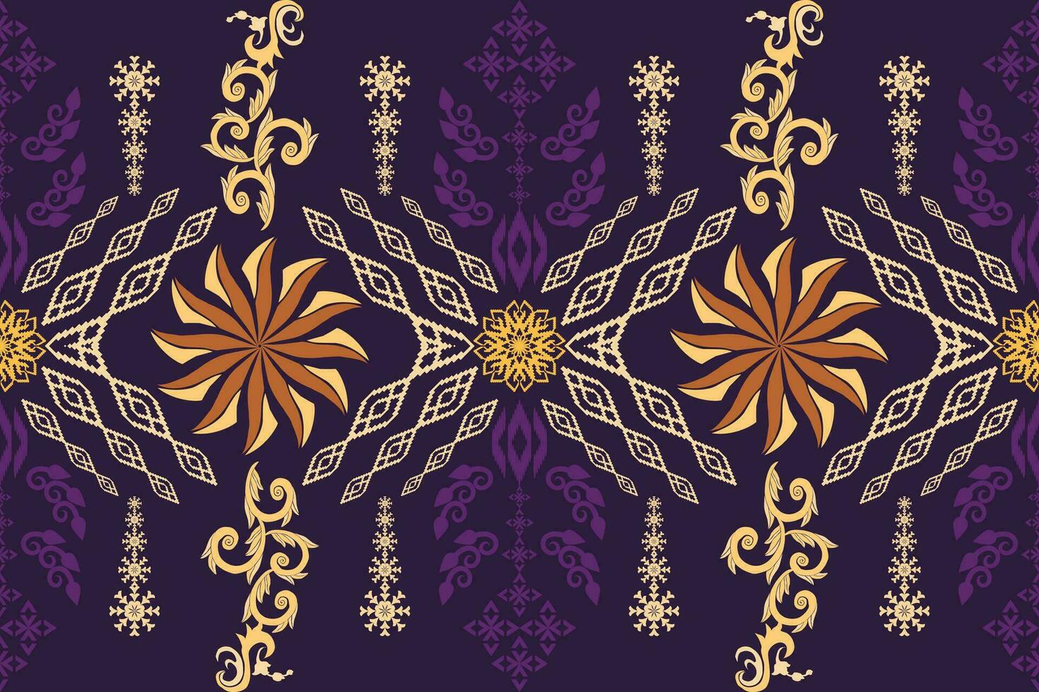 Geometric ethnic oriental traditional art pattern.Figure tribal embroidery style.Design for background,wallpaper,clothing,wrapping,fabric,element,,vector illustration. vector