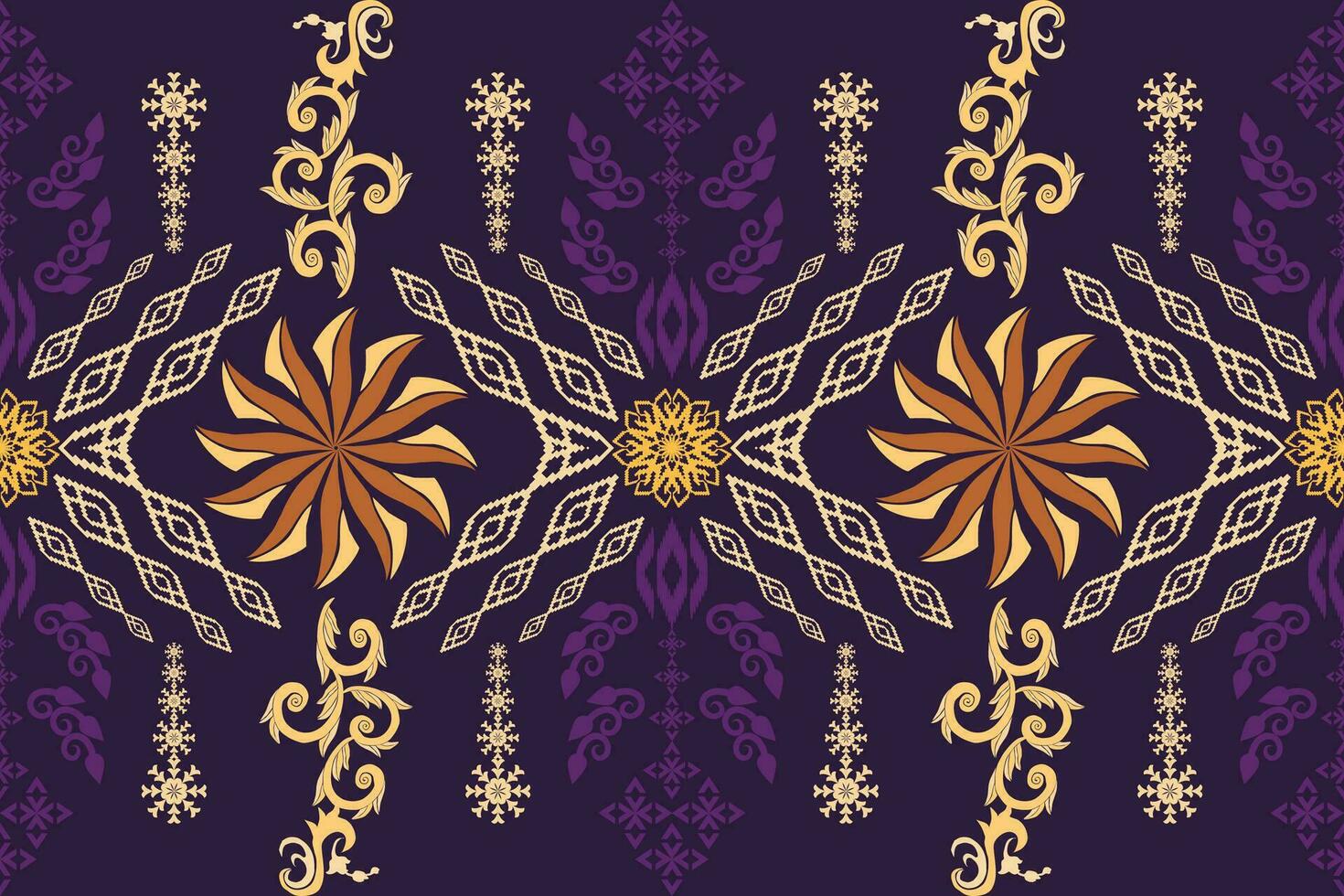 Geometric ethnic oriental traditional art pattern.Figure tribal embroidery style.Design for background,wallpaper,clothing,wrapping,fabric,element,,vector illustration. vector