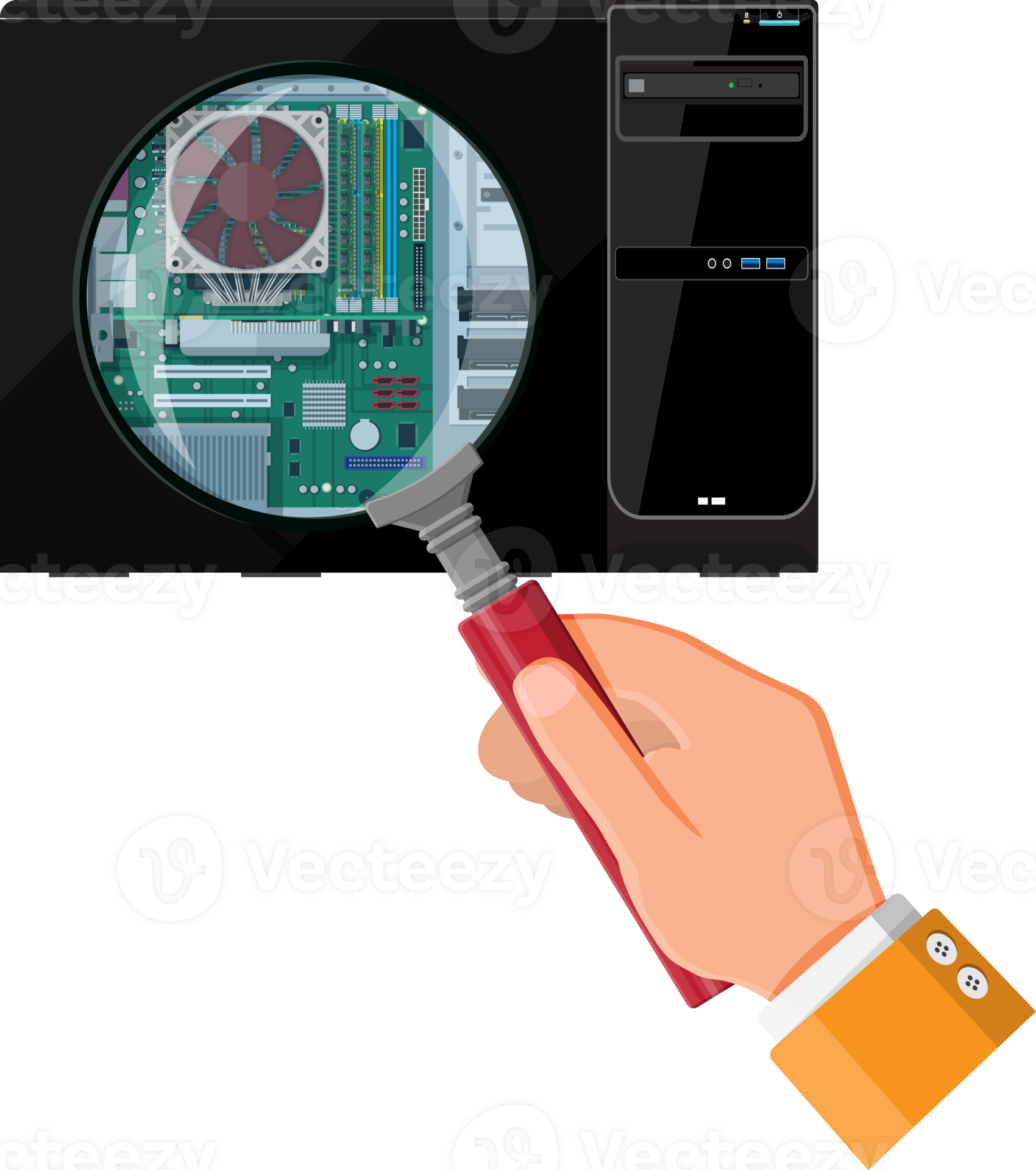 PC hardware concept. 35772452 PNG
