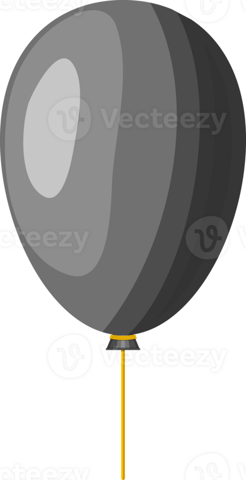Shiny colorful glossy balloon with helium. png