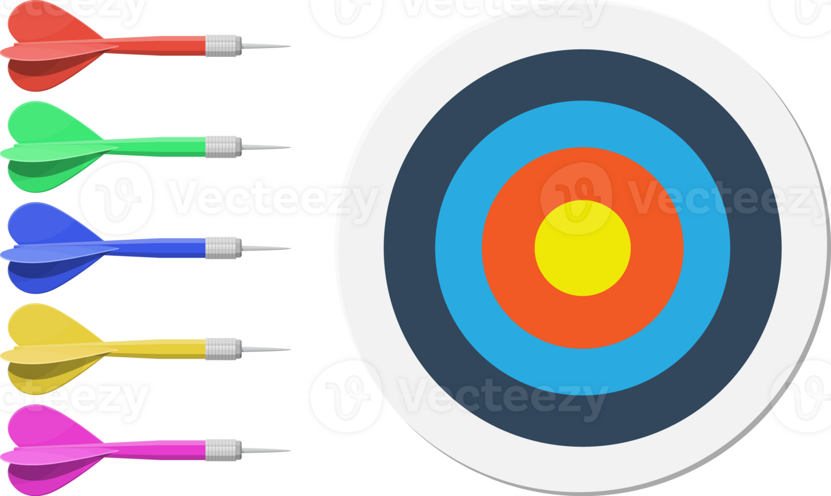Target and dart arrow. Goal setting. png