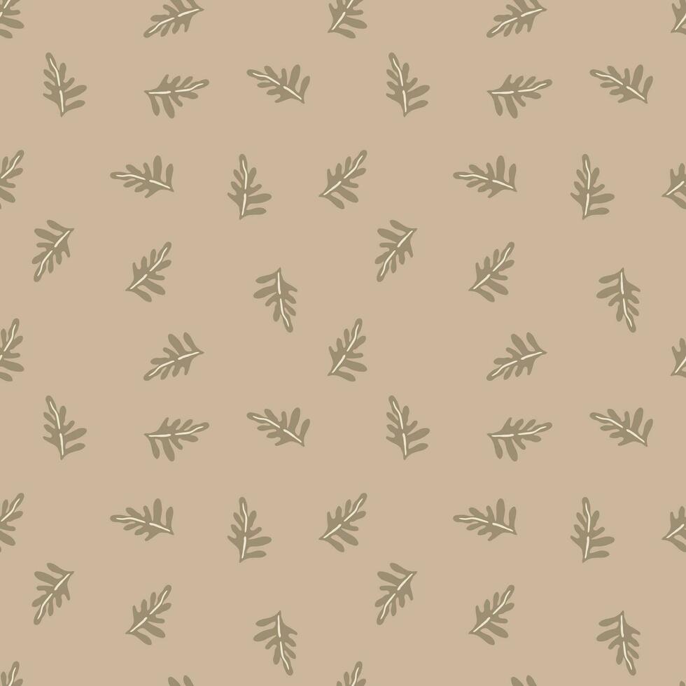 Lush green leaves and exotic plants in a seamless pattern. vector