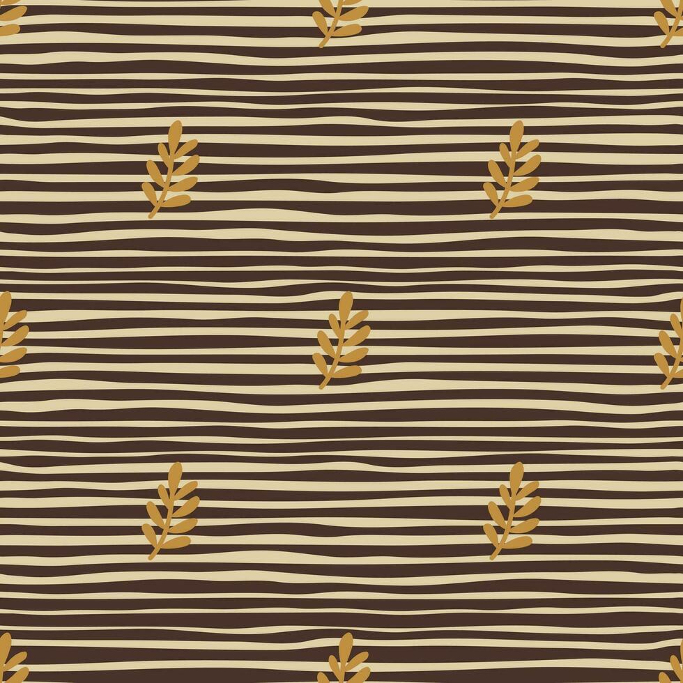 Artistic seamless foliage design. vector