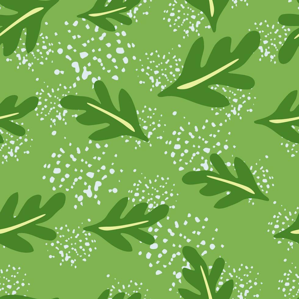 Elegant seamless leaves pattern. vector