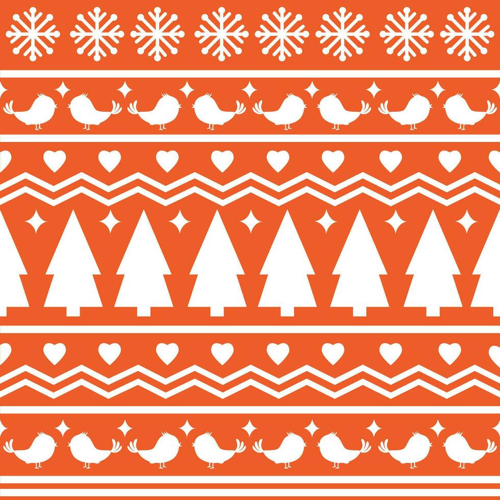 Seamless Scandinavian pattern for Christmas and New Year for winter hat, ugly sweater, jumper, paper or other designs. vector