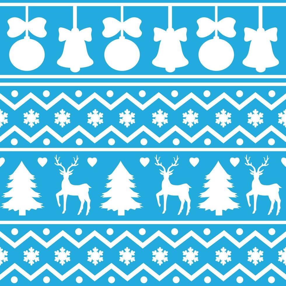 Seamless Scandinavian pattern for Christmas and New Year for winter hat, ugly sweater, jumper, paper or other designs. vector