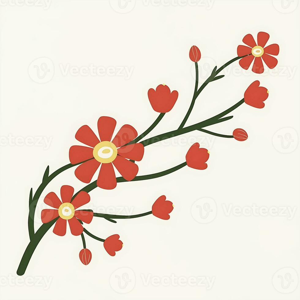 AI generated wooden background for congratulations, holiday Martisor, Baba Marta spring day photo