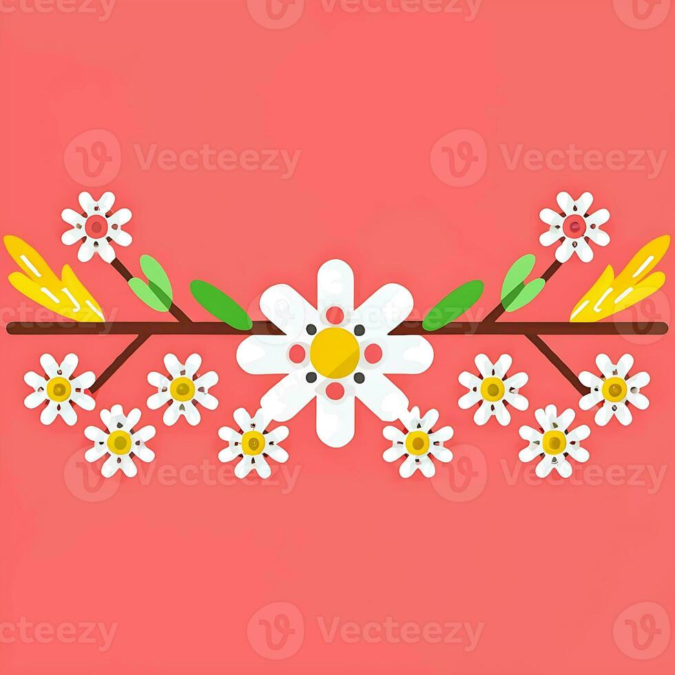 AI generated wooden background for congratulations, holiday Martisor, Baba Marta spring day photo