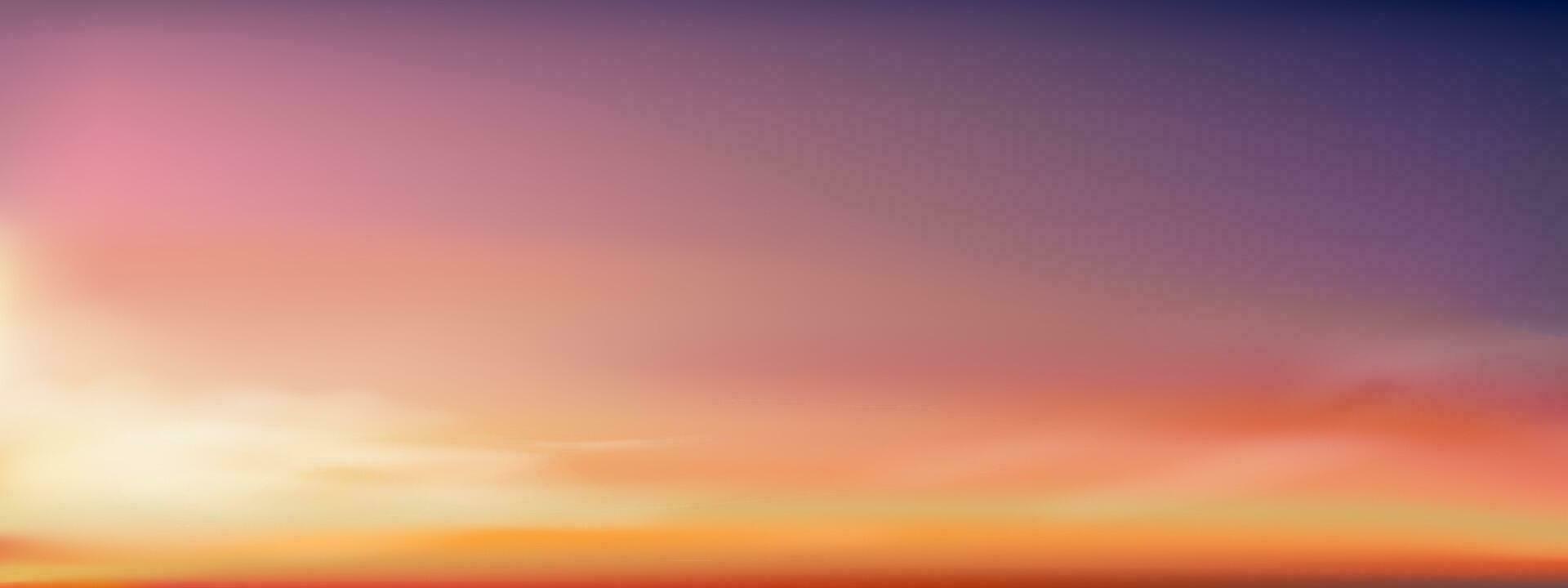 puesta de sol cielo fondo, amanecer nube naranja, amarillo, rosa cielo en Mañana verano, vector soleado otoño, naturaleza paisaje campo en tarde.invierno luz del sol, dibujos animados ilustración horizonte primavera Dom abajo por mar
