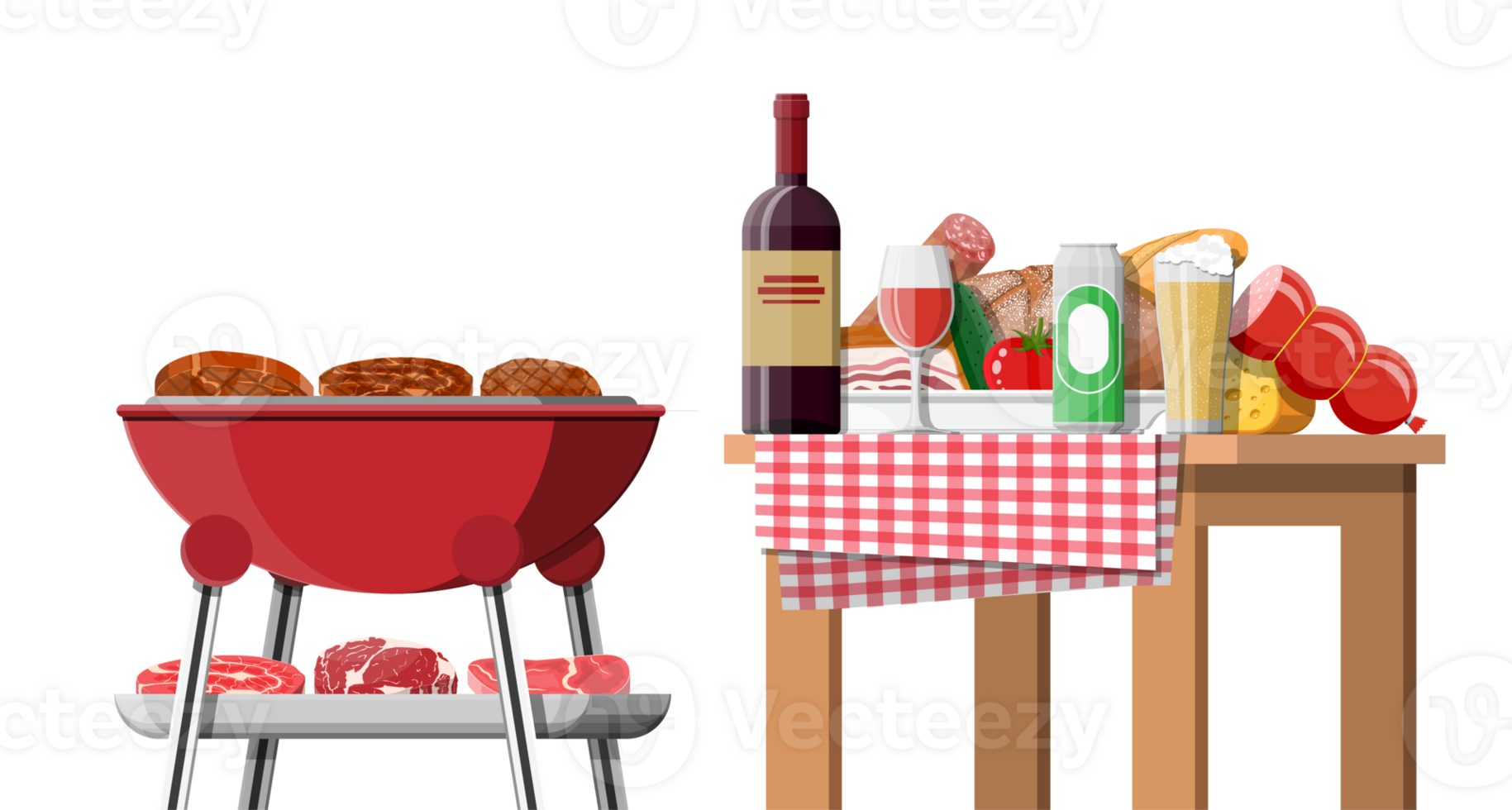 Bbq party or picnic. png
