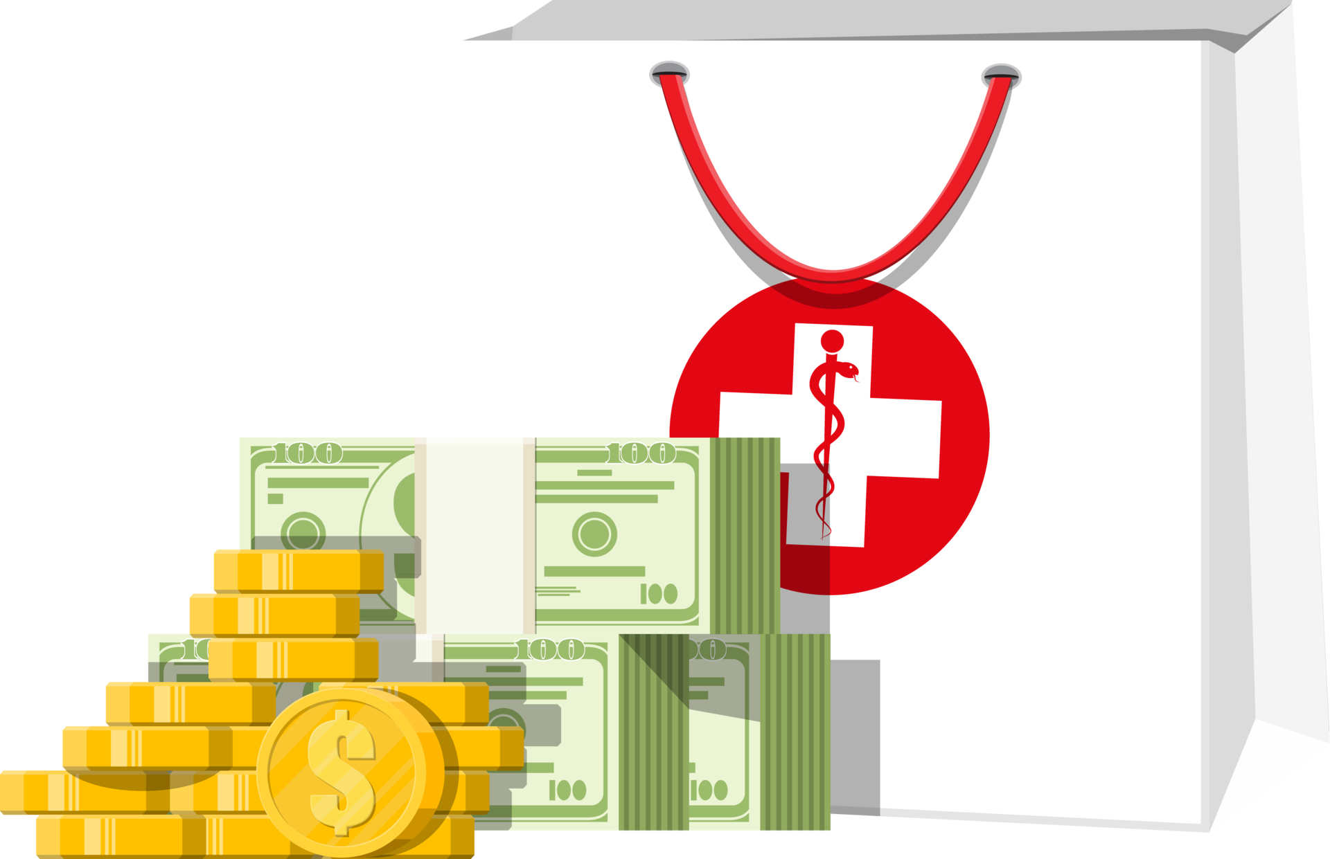 medicine-bag-and-money-35773249-png
