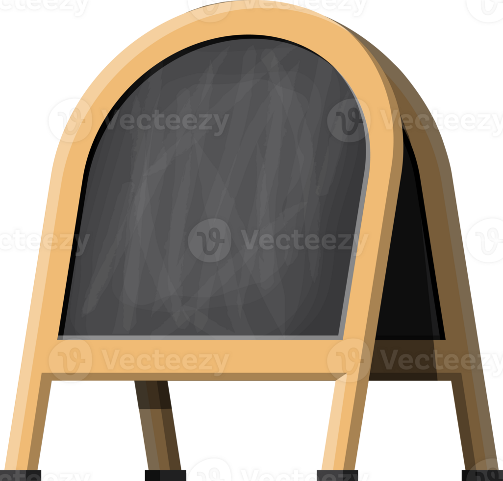 Empty menu black board. Cafe wooden chalk board. png