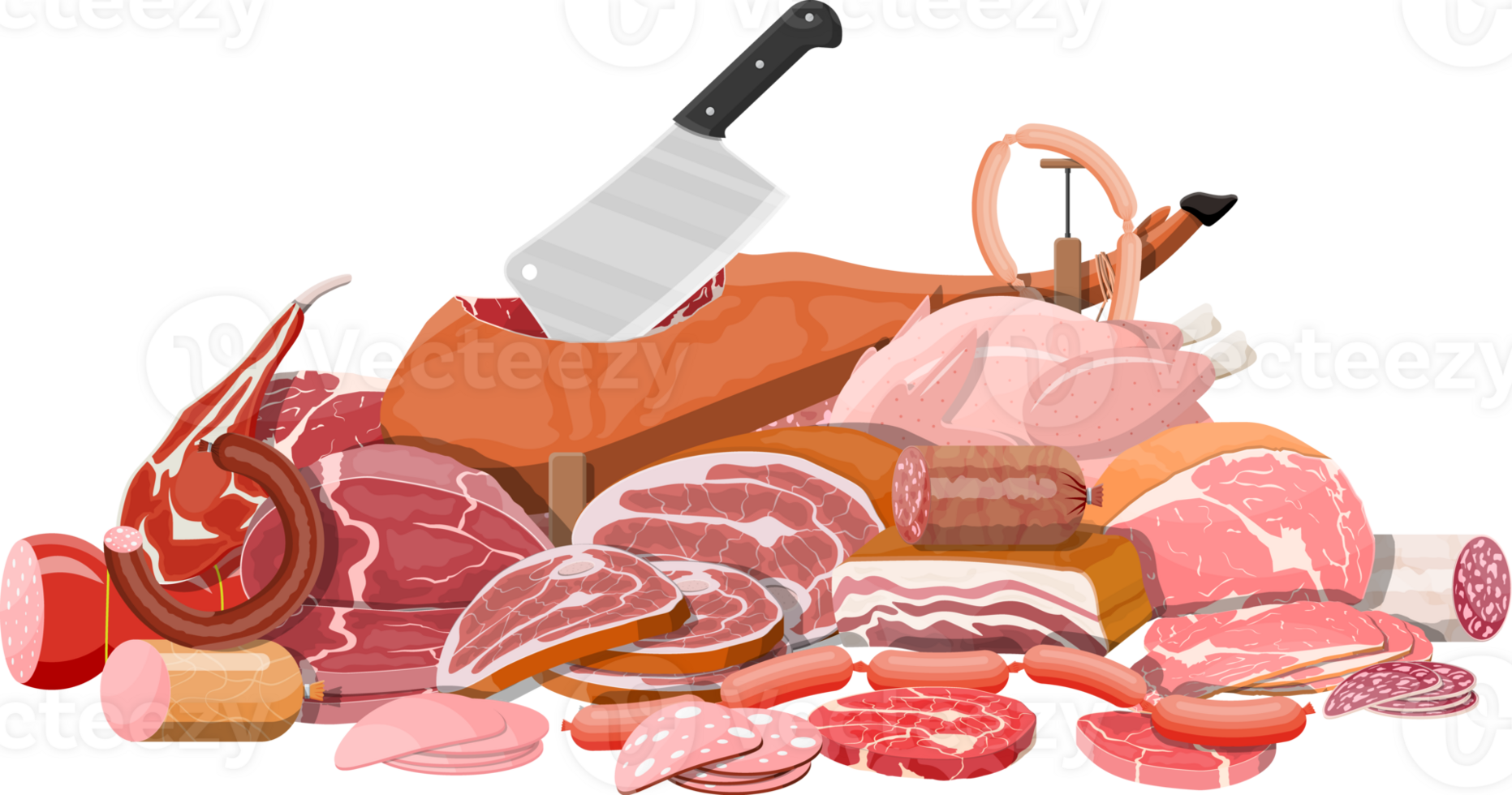 Sammlung von Fleisch. png