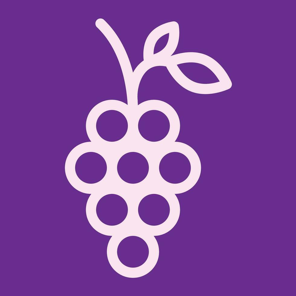 uvas logo modelo vector