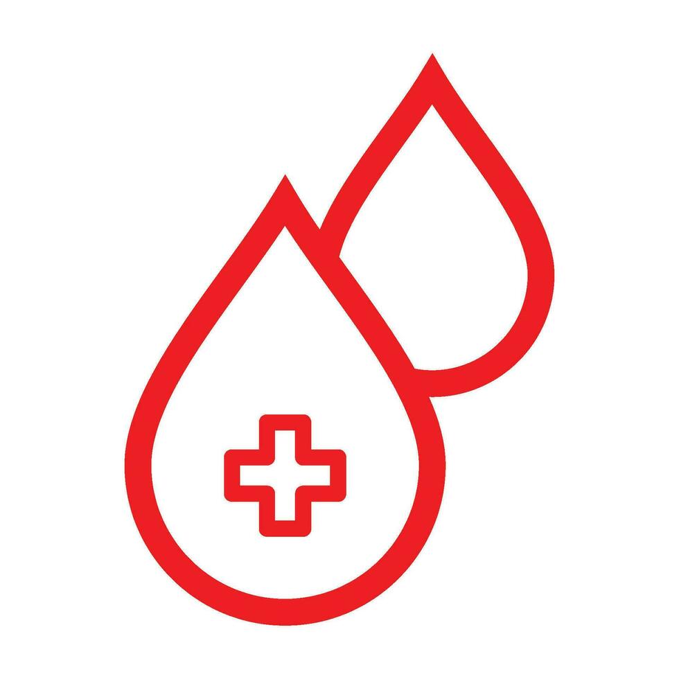 blood drop icon vector
