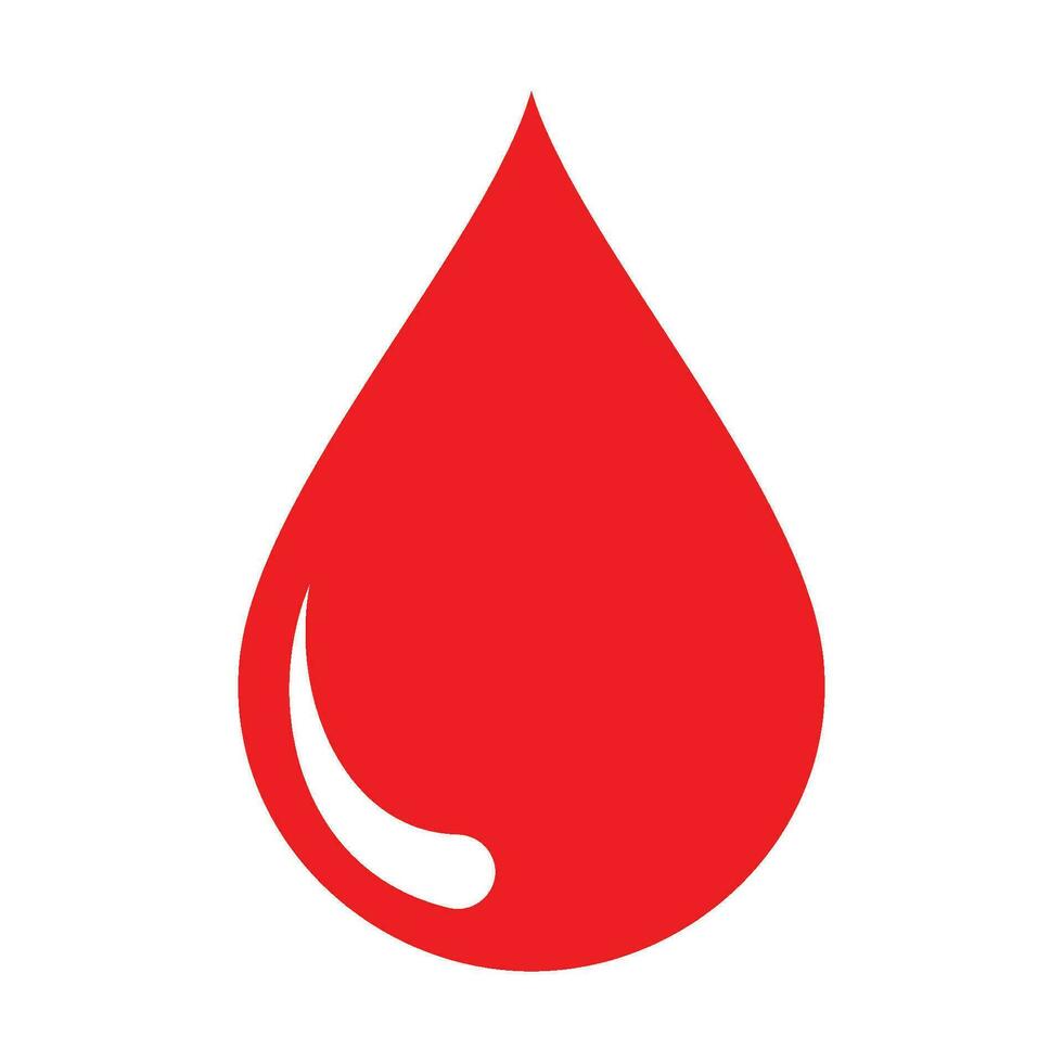 blood drop icon vector