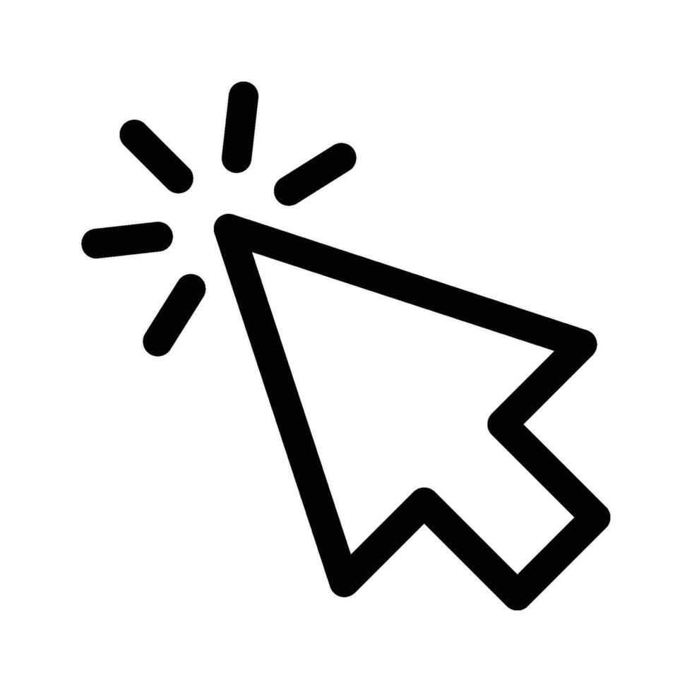 cursor icono, ratón flecha icono vector