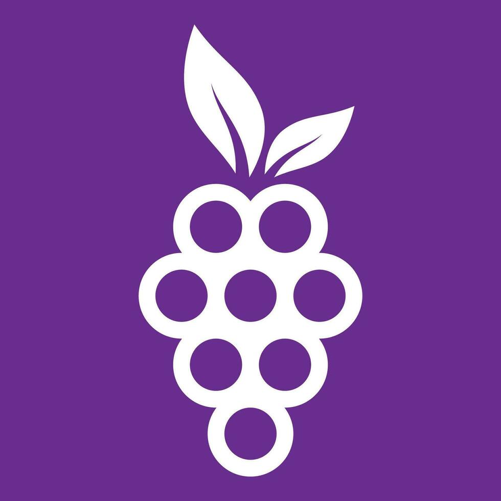 grapes logo template vector