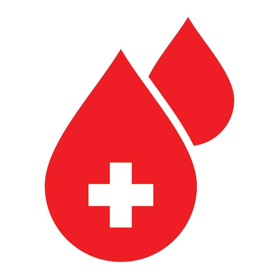 blood drop icon vector