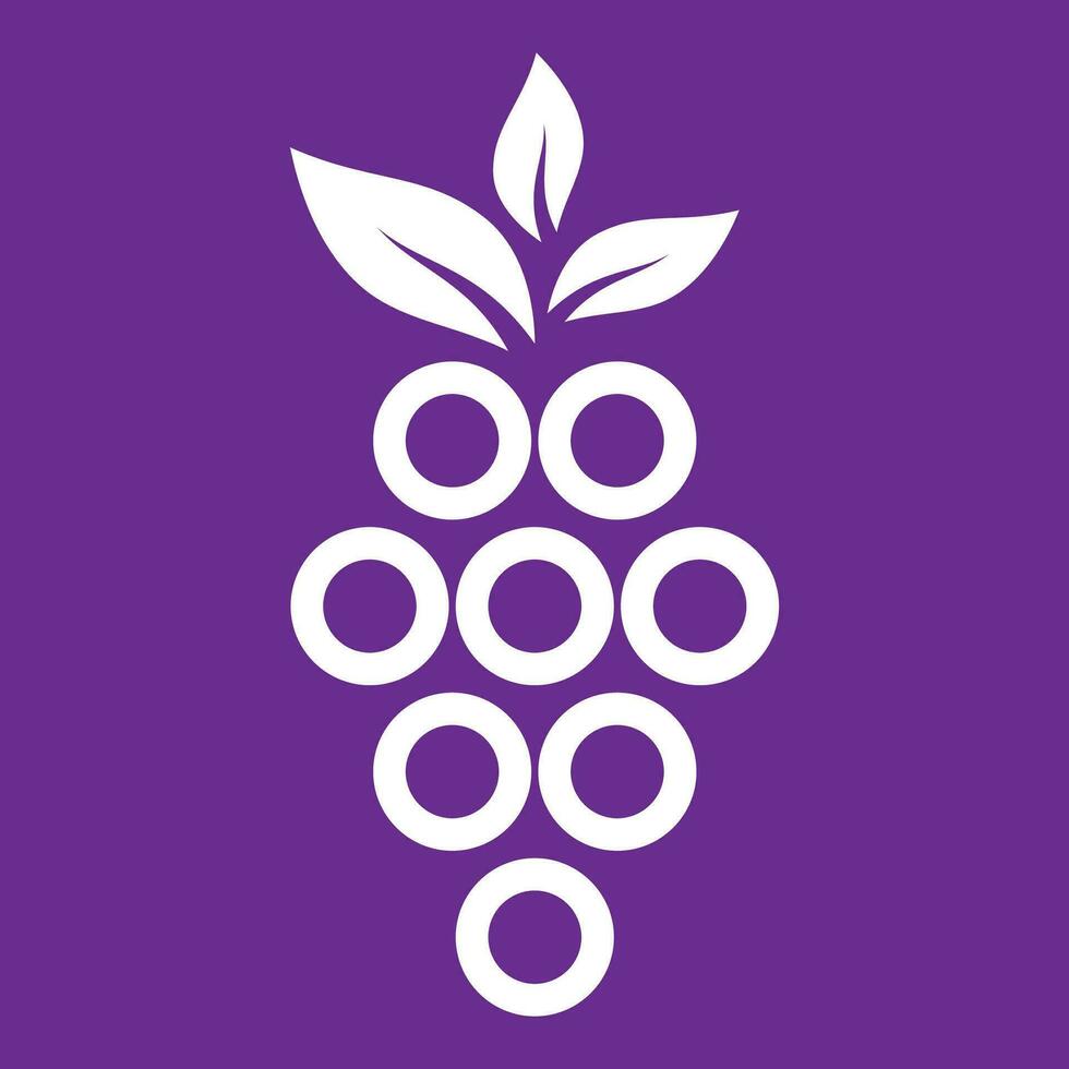 grapes logo template vector