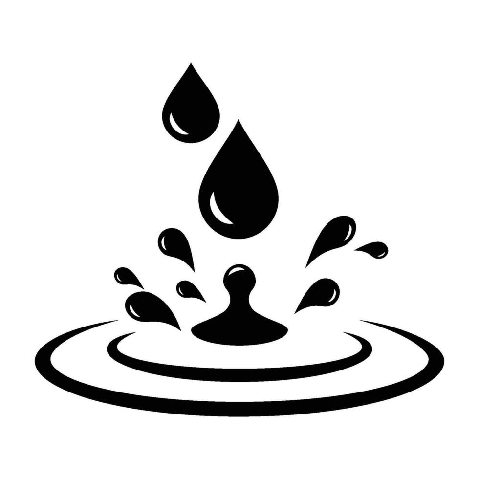 water drop icon vector