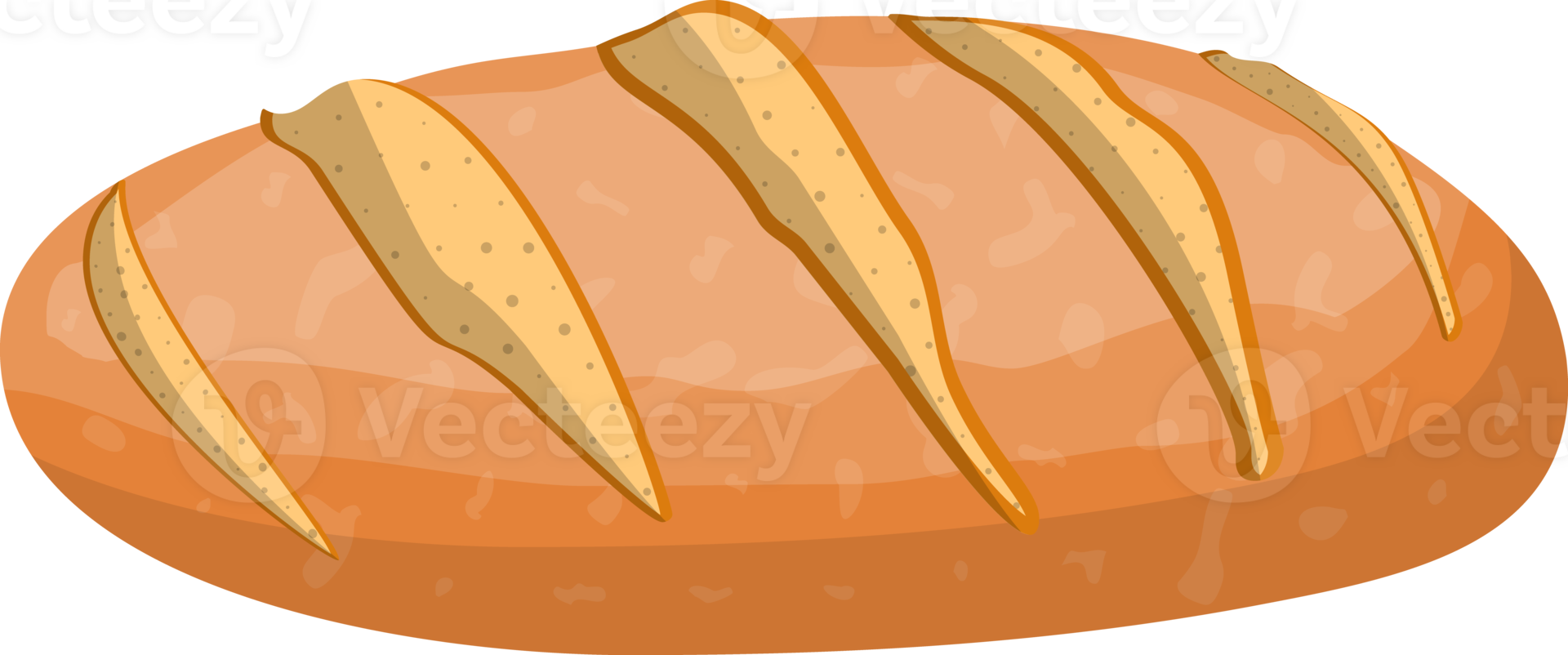 Loaf of wheat and rye toast bread 35773606 PNG