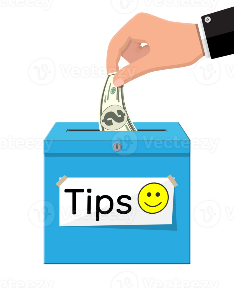 Tip box full of cash. png