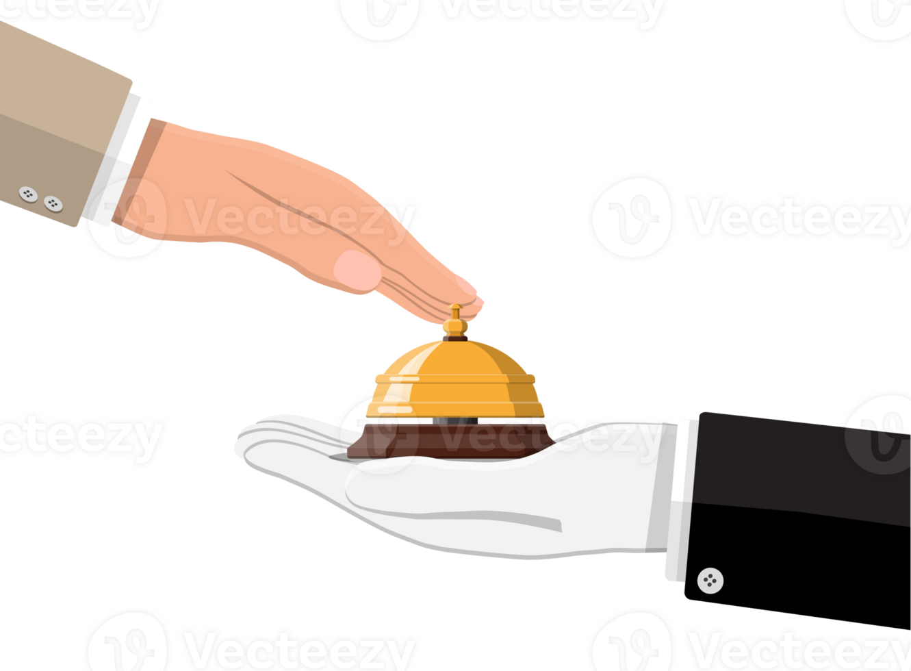 Reception service bell png