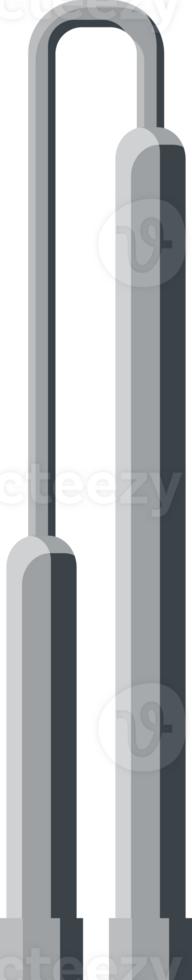Industrial factory, power plant or pipes building png