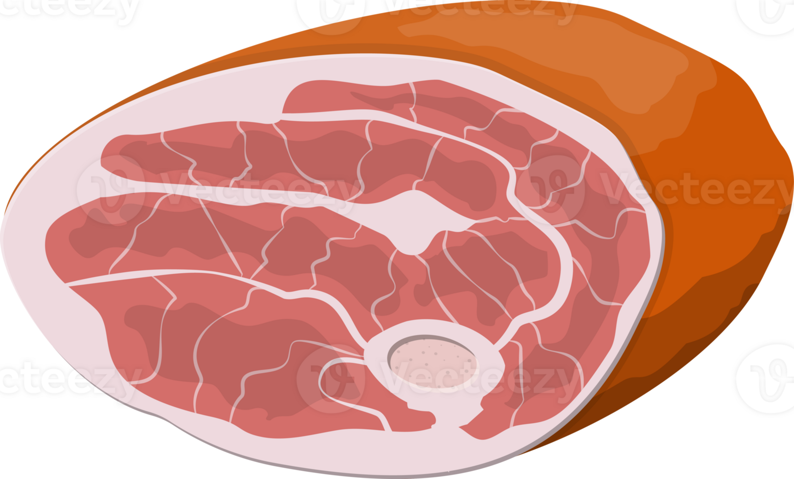 Slice of steak, fresh meat. Uncooked pork chop. png