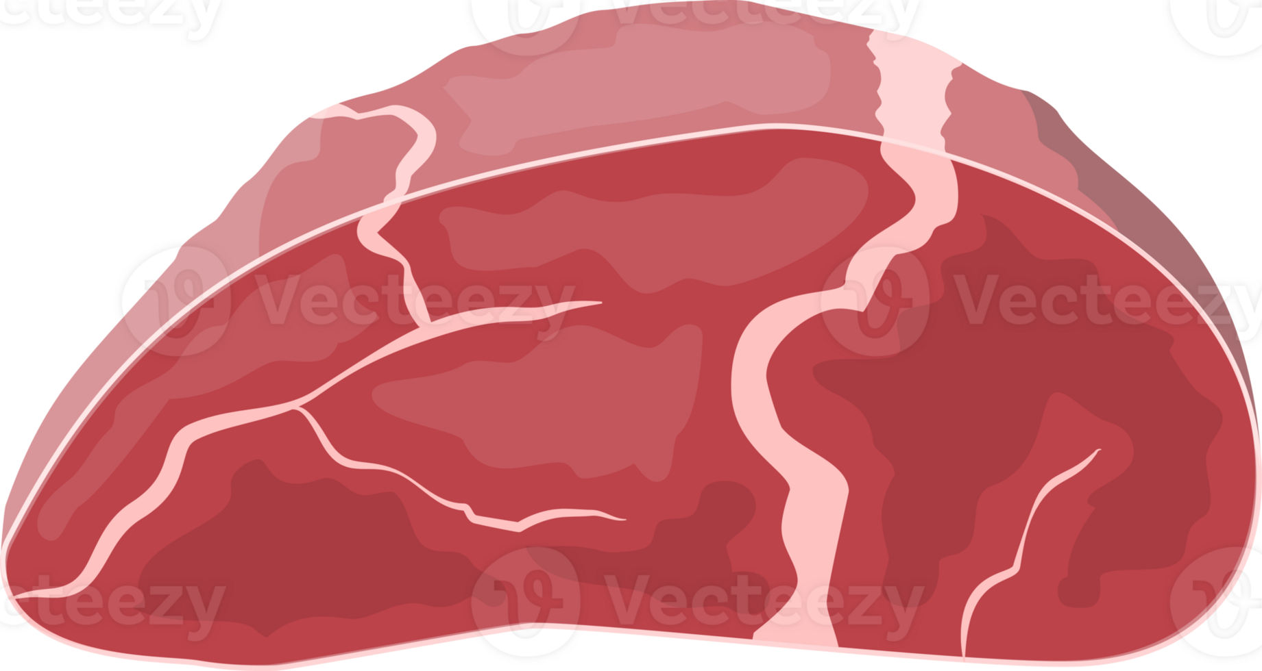 Slice of steak, fresh meat. Uncooked pork chop. png