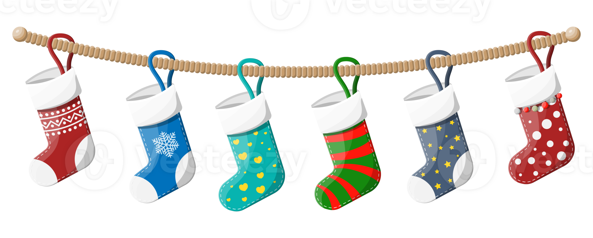 jul strumpor i olika färger png