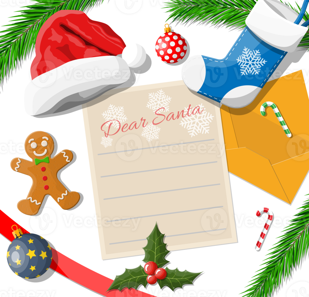 Letter to santa claus png