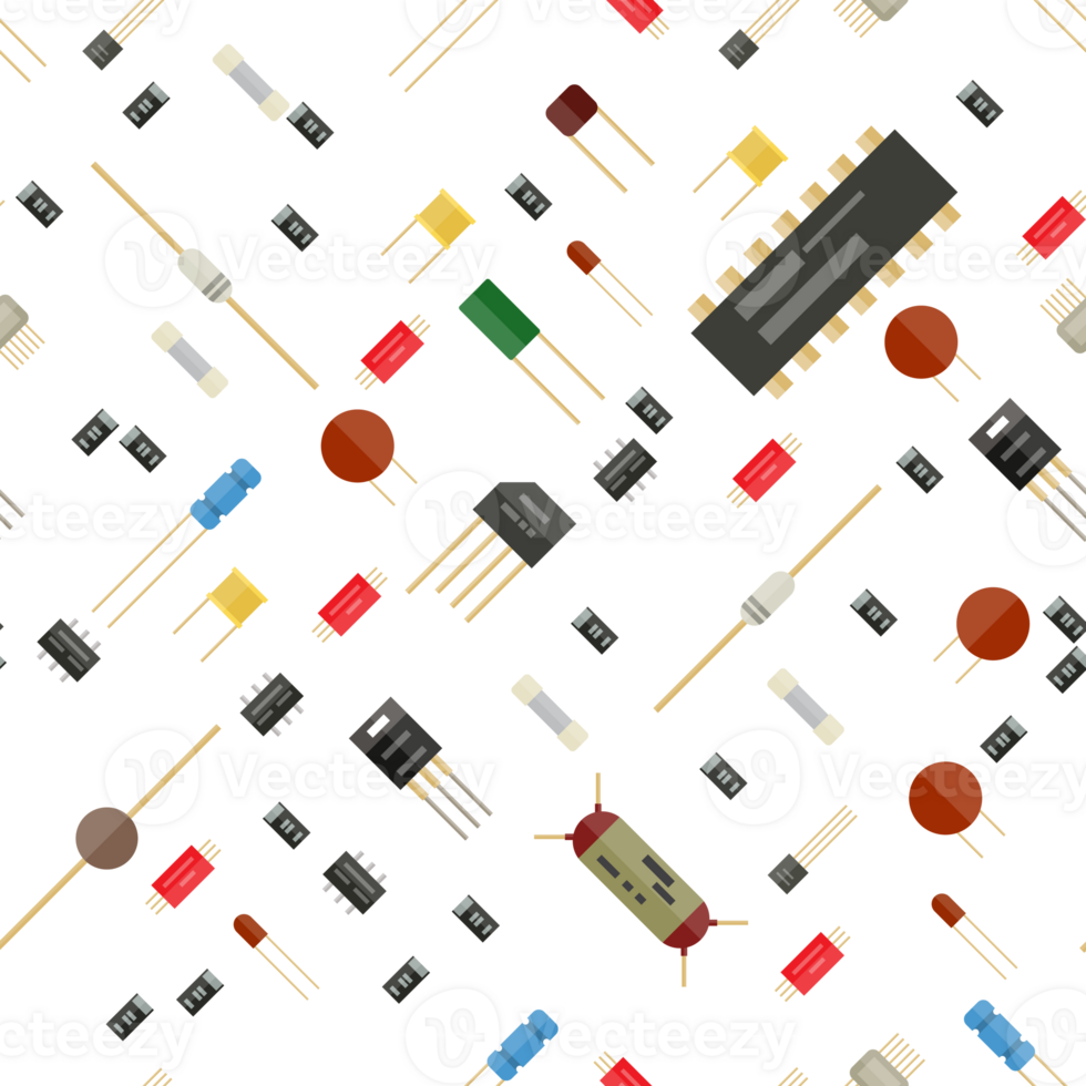 Electronic components pattern png