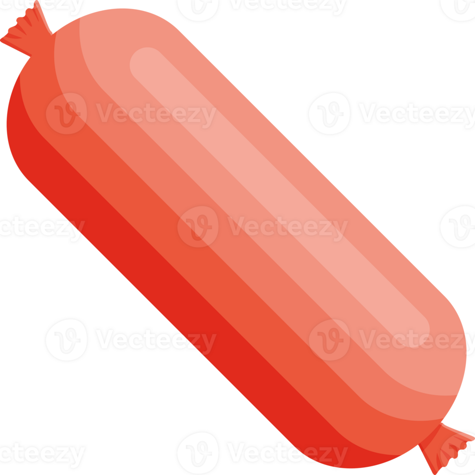 Meat sausage product of beef, pork or chicken png